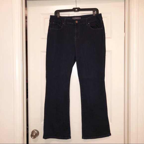 ECU The Limited Bootcut Dark Wash Jeans Size 14P - Picture 3 of 8